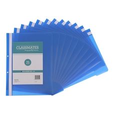 Classmates Report File A4 Blue - Pack of 25